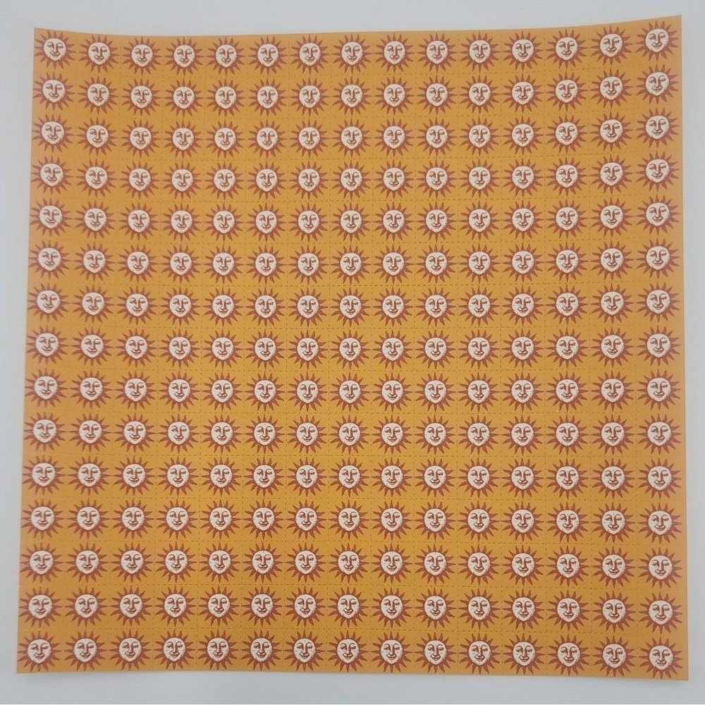 Orange Sunshine Blotter Art‎ Print Perforated Blotter Sheet